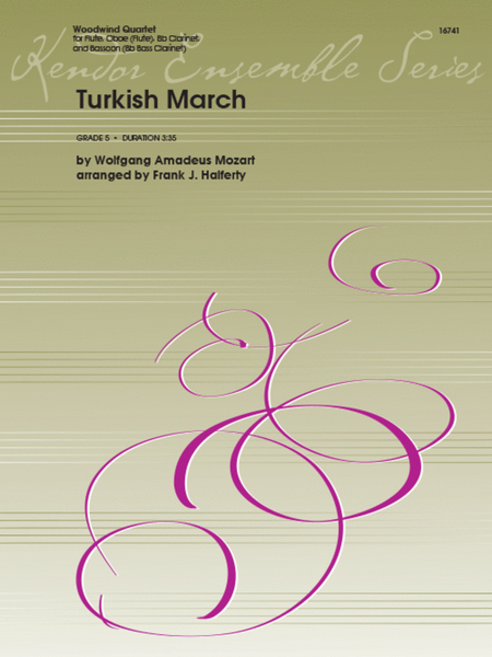 Turkish March by Wolfgang Amadeus Mozart Bassoon - Sheet Music