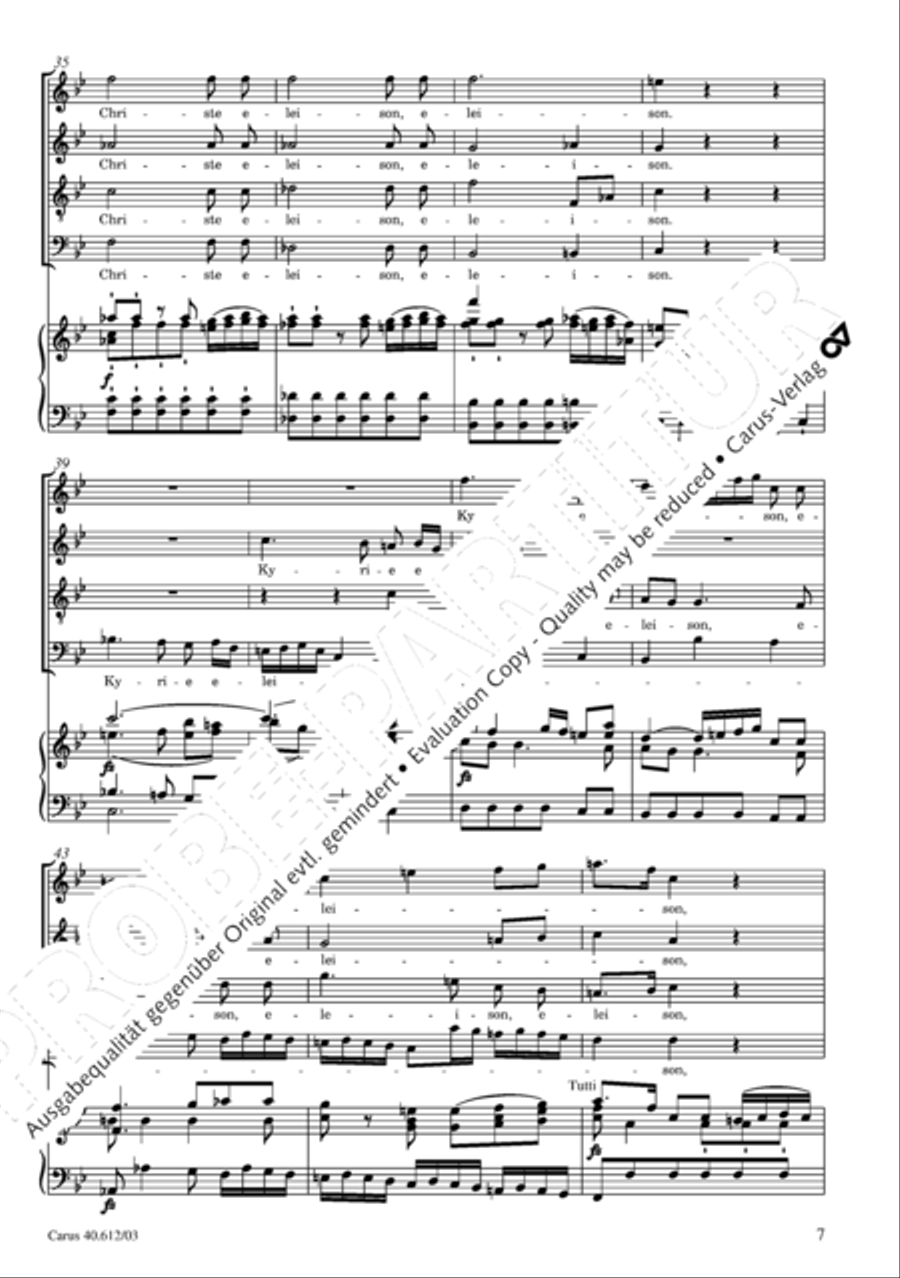 Harmoniemesse in B 4-Part scores gallery preview page 8