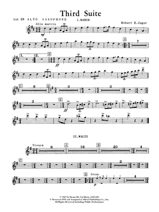 Book cover for Third Suite (I. March, II. Waltz, III. Rondo): E-flat Alto Saxophone