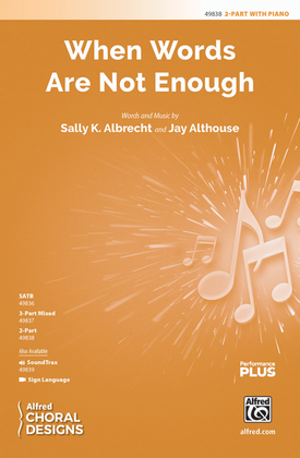 Book cover for When Words Are Not Enough