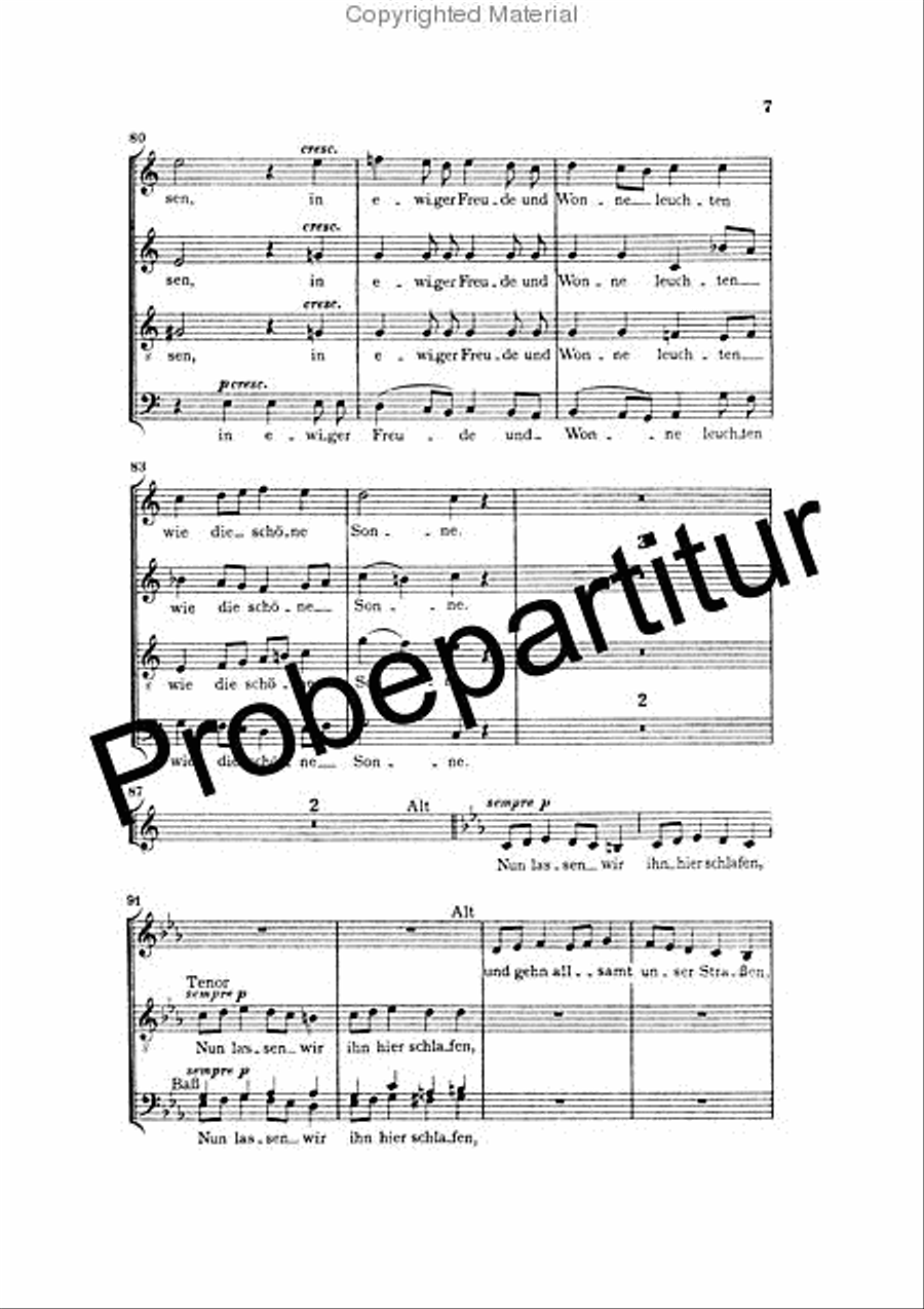 Begräbnisgesang Op. 13 Choir scores gallery preview page 8