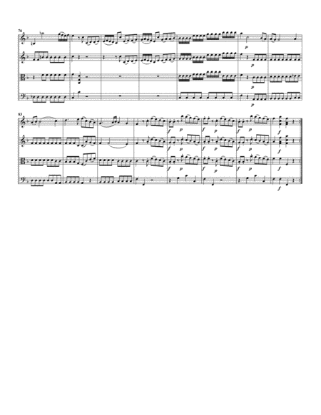 Divertimento, K.138 (original version for string quartet)