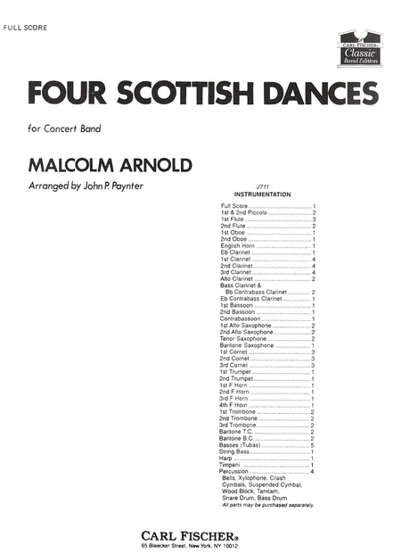 Malcolm Arnold: Four Scottish Dances
