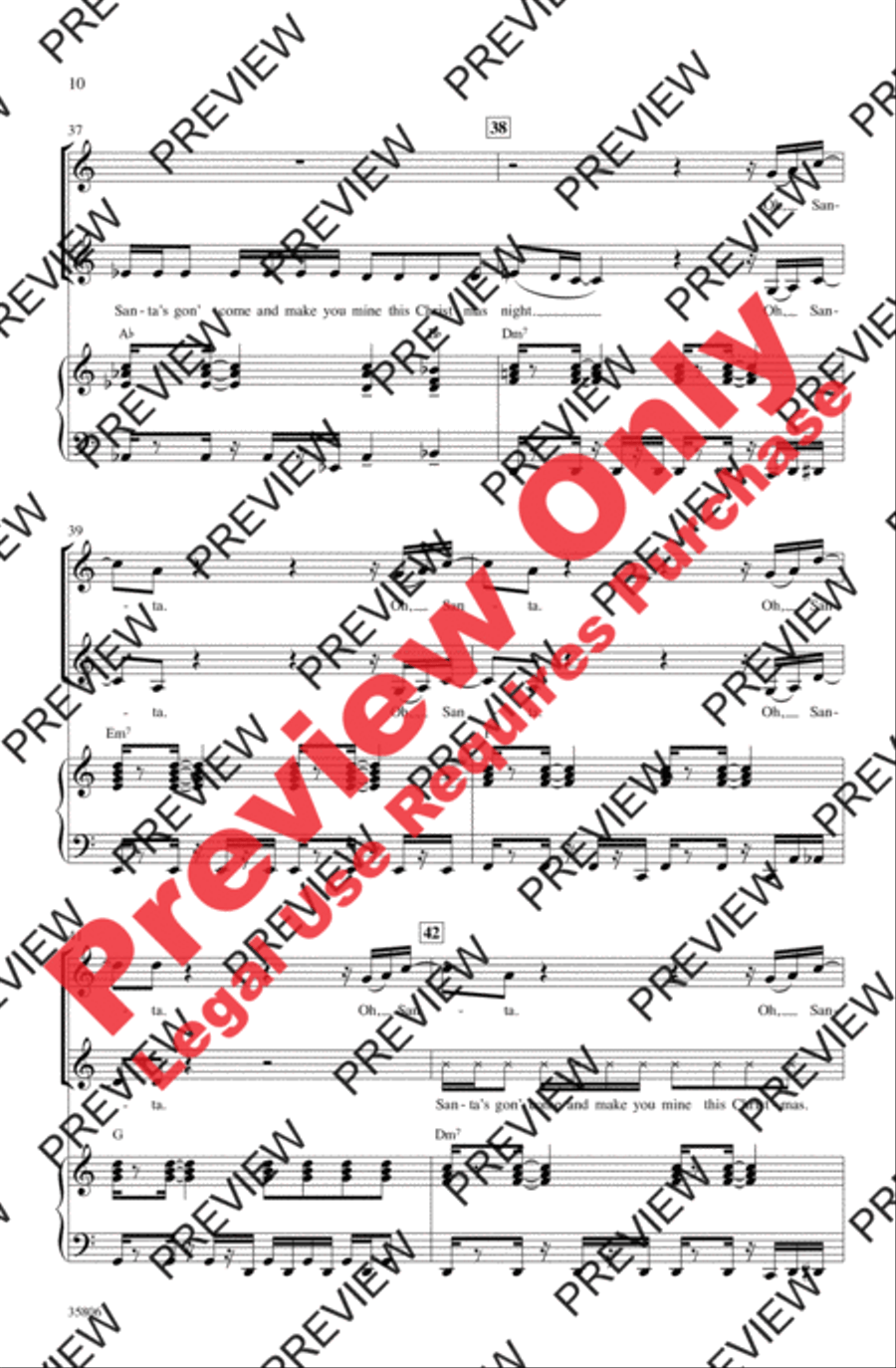 Oh Santa! Women's Choir scores gallery preview page 10