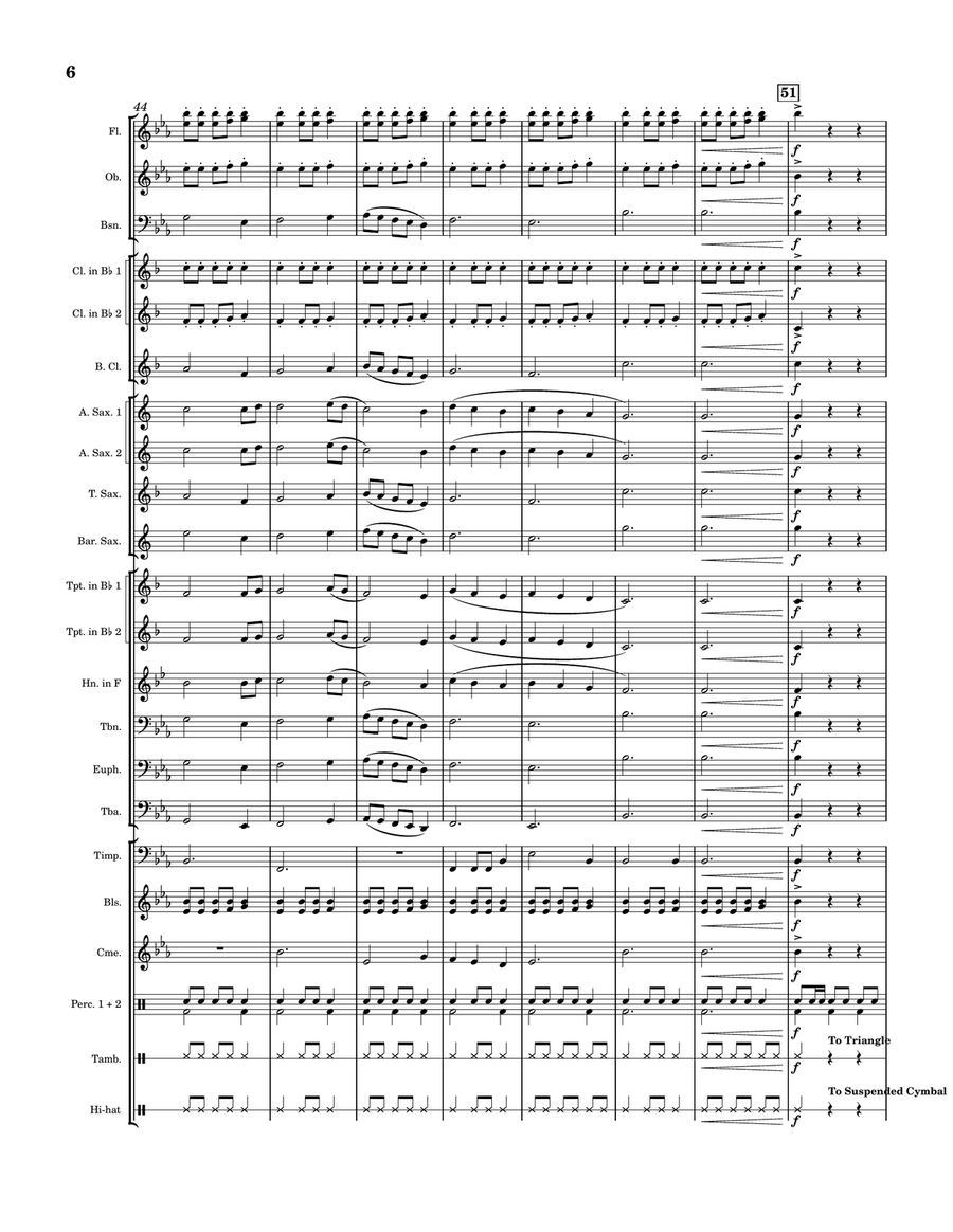 Victory Fanfare For Concert Band Concert Band scores gallery preview page 6