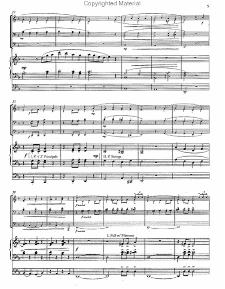 Christmas Fantasy for Organ and Brass Organ scores gallery preview page 4