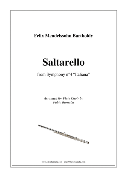 Saltarello - from Mendelssohn's Symphony n°4 "Italiana" - for Flute Choir image number null