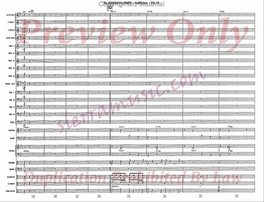 El Congo Valiente Jazz Ensemble scores gallery preview page 13