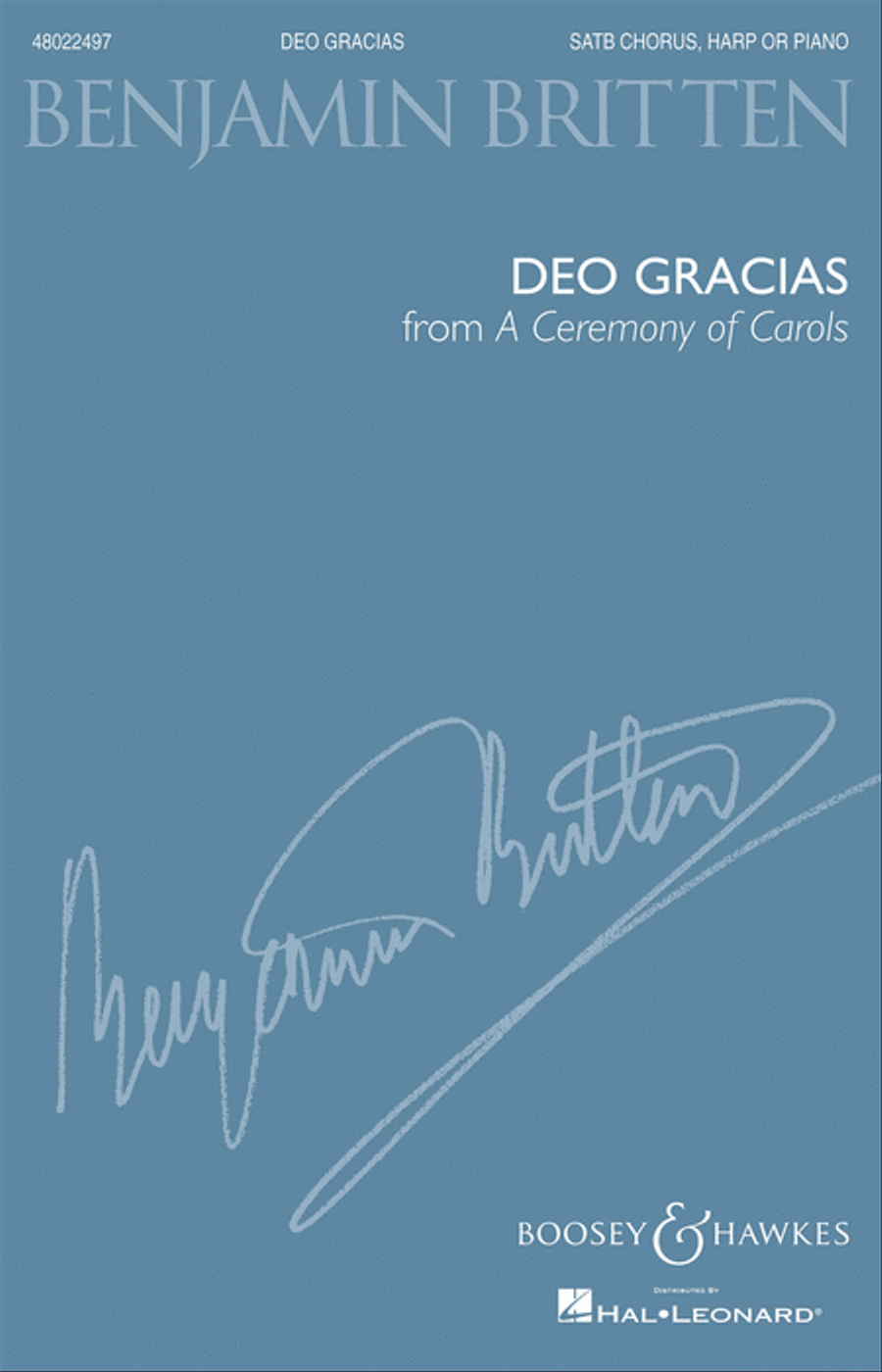Deo Gracias (from A Ceremony of Carols) 4-Part scores gallery preview page 1