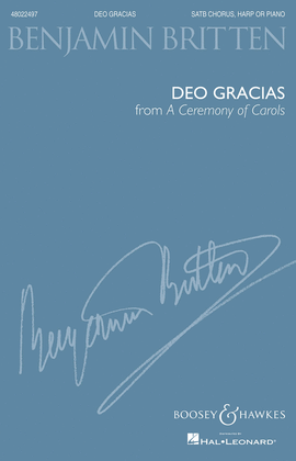 Book cover for Deo Gracias (from A Ceremony of Carols)