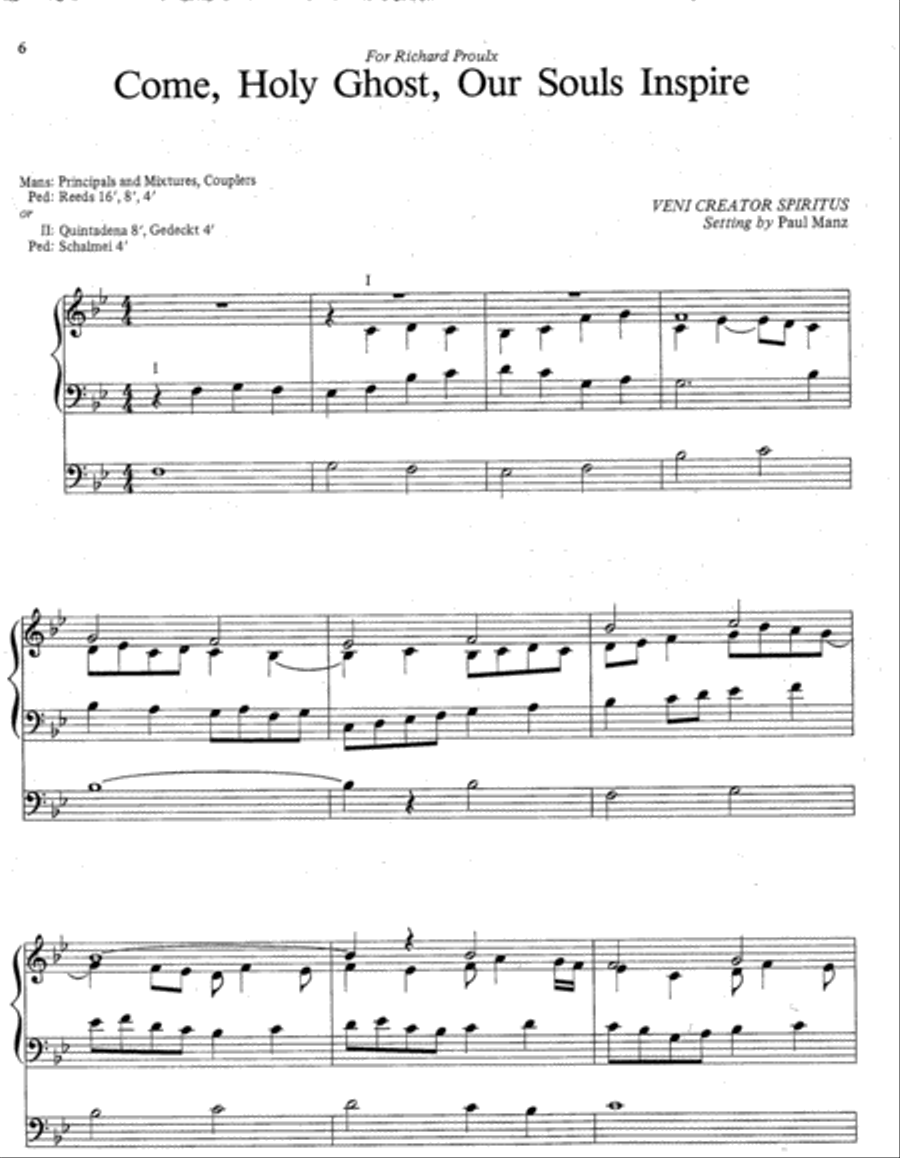Improvisations for Pentecost and Trinity Sunday Organ scores gallery preview page 4