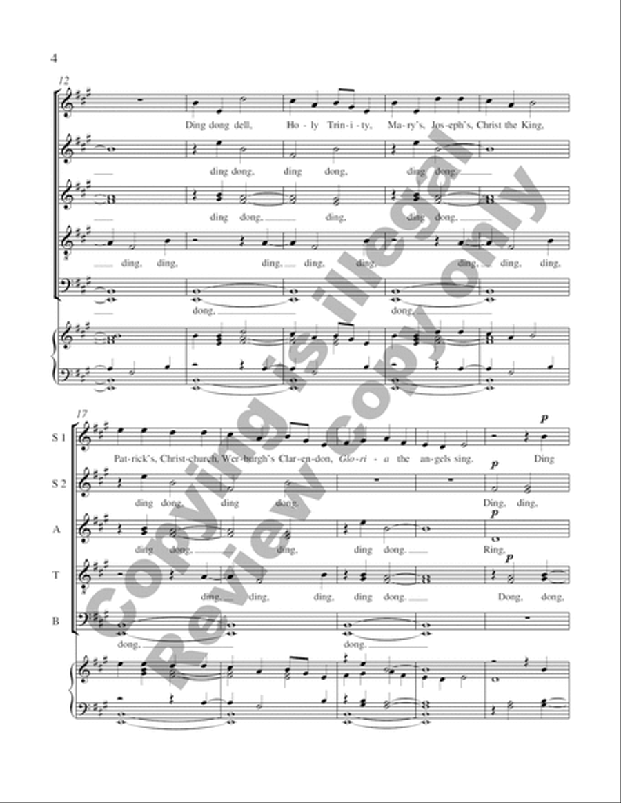 Dublin Bells Carol Dublin Bells Carol Divisi scores gallery preview page 9