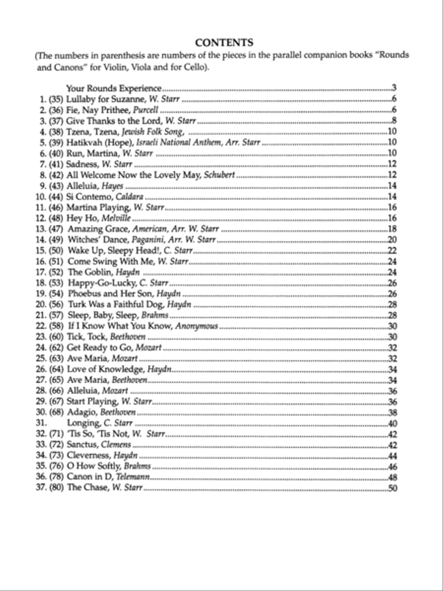 Rounds and Canons for Reading, Recreation and Performance, Piano Ensemble, Volume 2 Cello scores gallery preview page 9