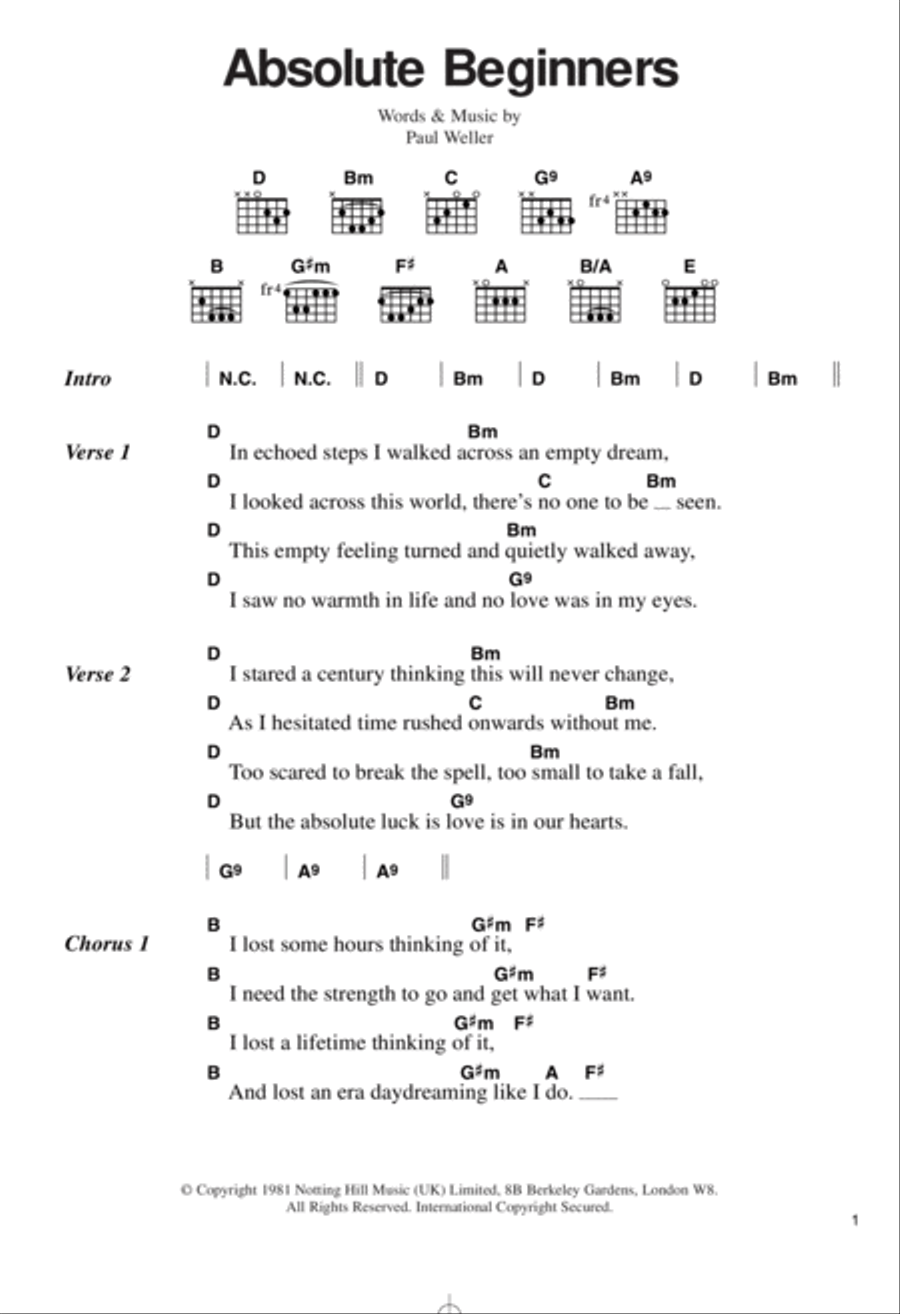 Absolute Beginners Electric Guitar scores gallery preview page 1