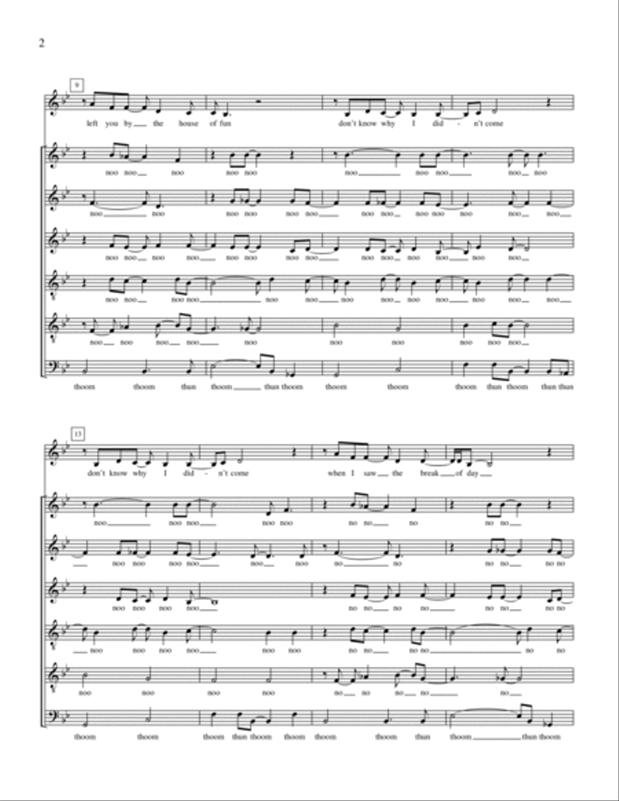Don't Know Why Don't Know Why A Cappella scores gallery preview page 2