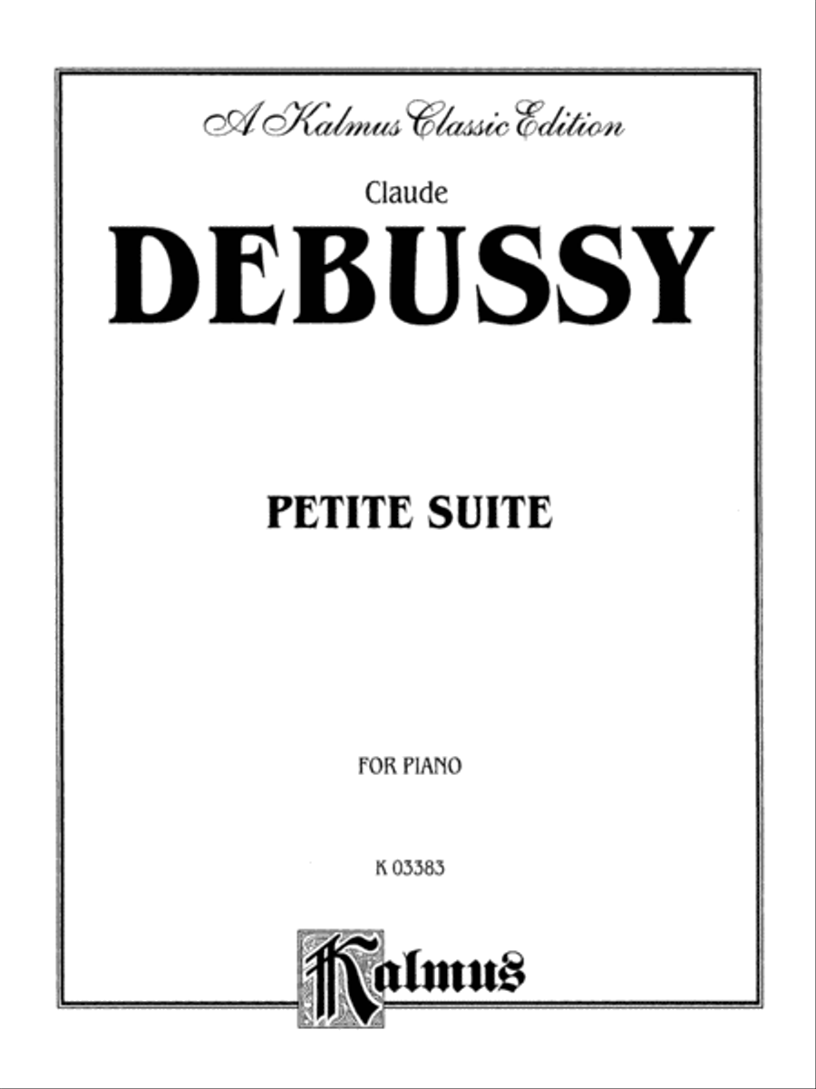 Debussy: Petite Suite, Complete Piano Solo scores gallery preview page 1