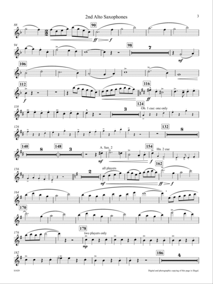 Capriccio, Op. 170 - Alto Saxophone 2 Concert Band scores gallery preview page 2