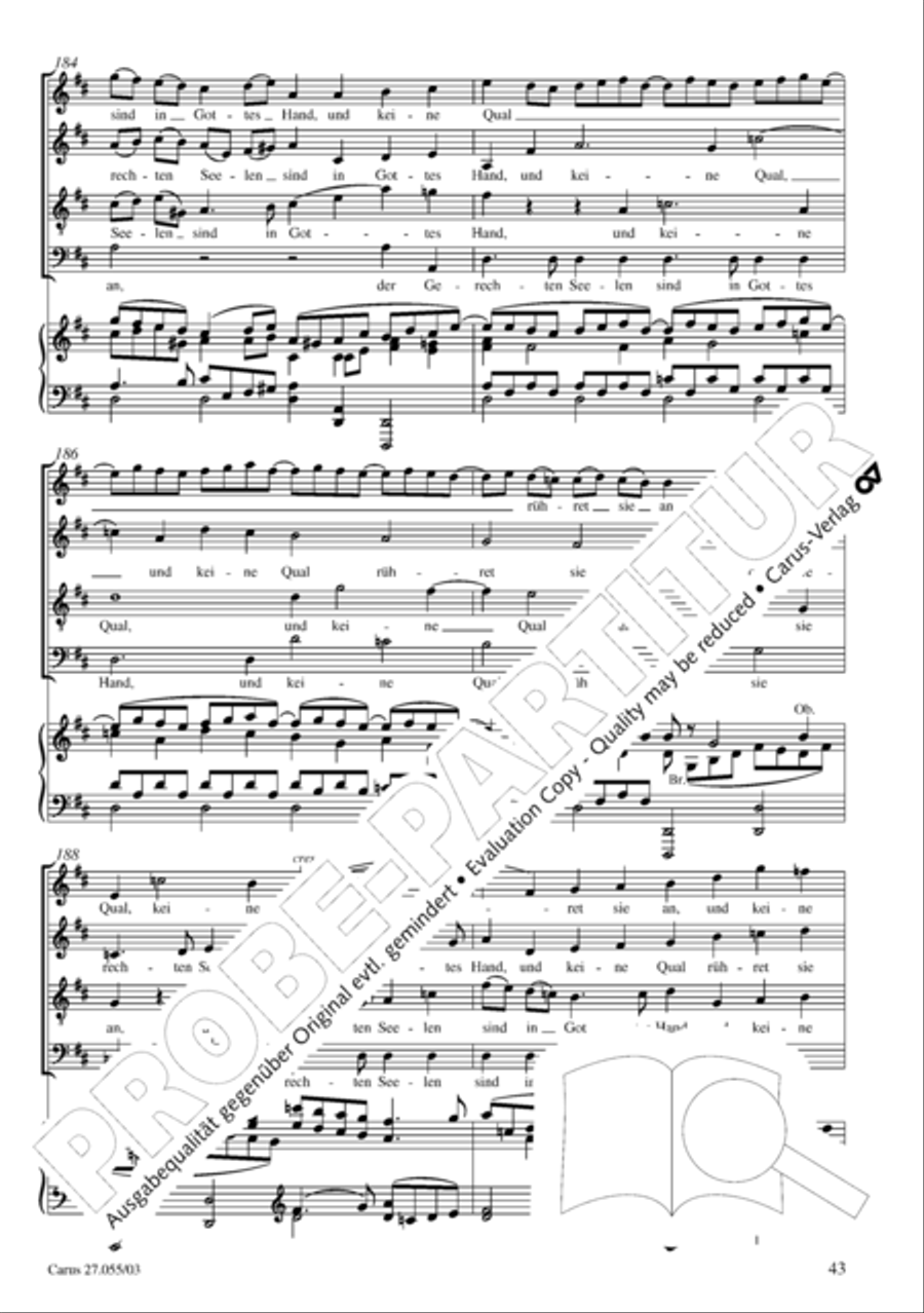 Ein Deutsches Requiem (German Requiem) 4-Part scores gallery preview page 46
