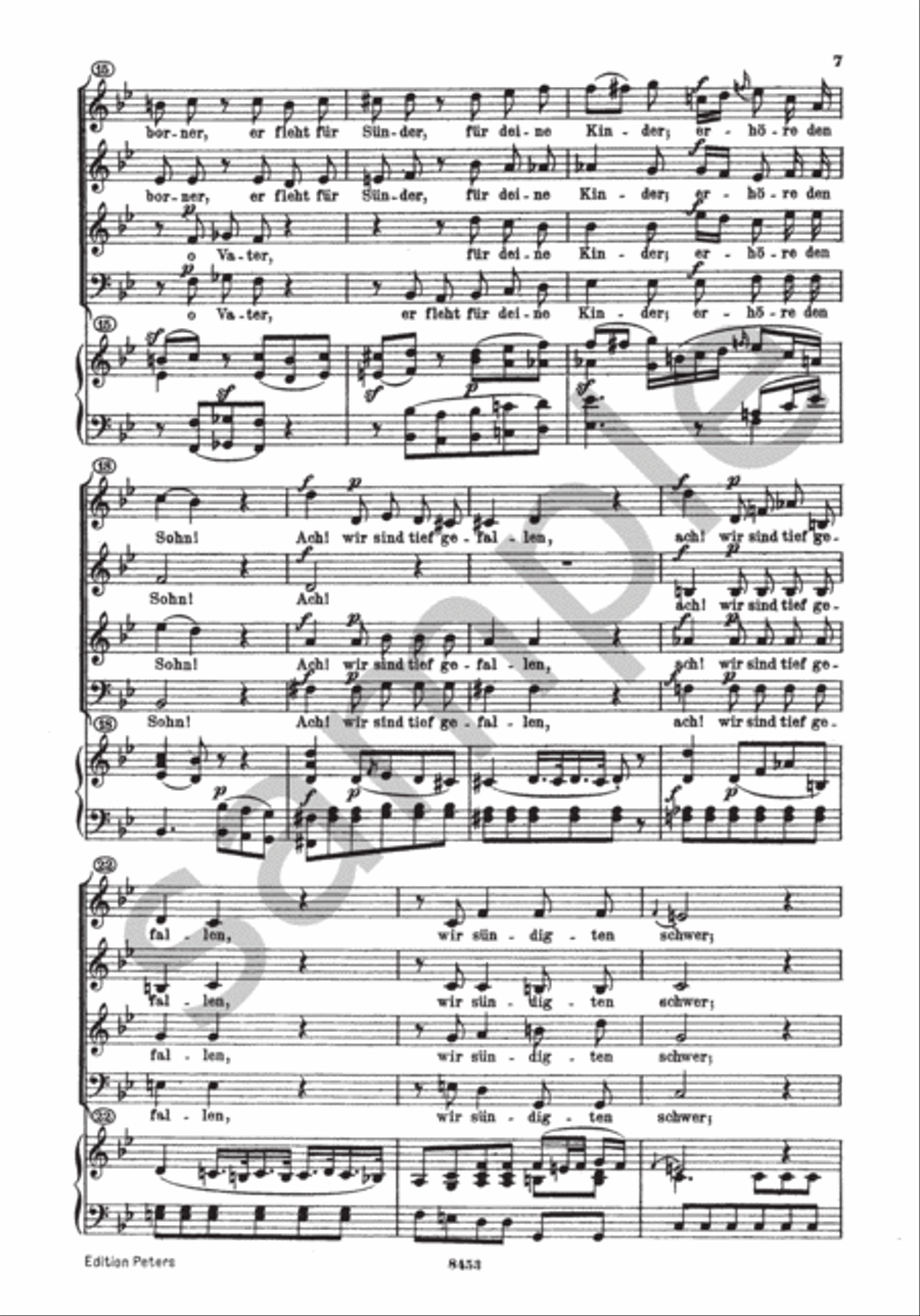 The Seven Last Words of Our Saviour on the Cross Hob. XX -- 2 4-Part scores gallery preview page 8