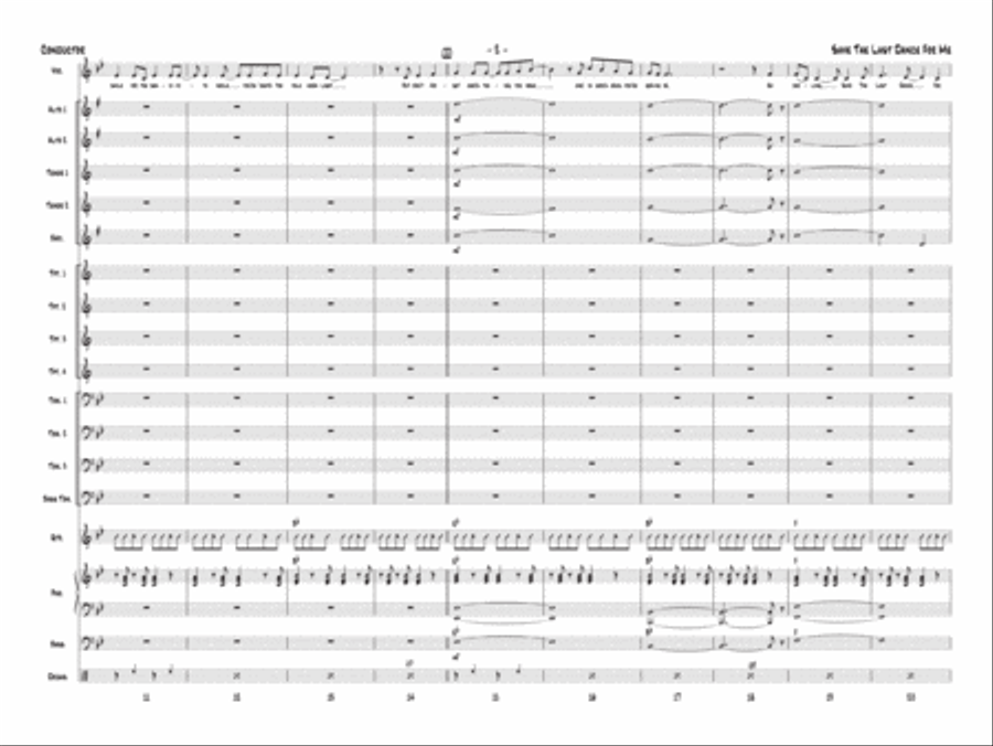 Save the Last Dance for Me Jazz Ensemble scores gallery preview page 3