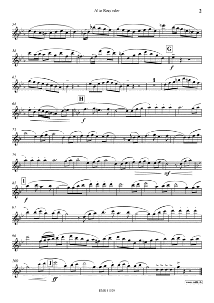 Sonata Patetica Alto Recorder scores gallery preview page 3