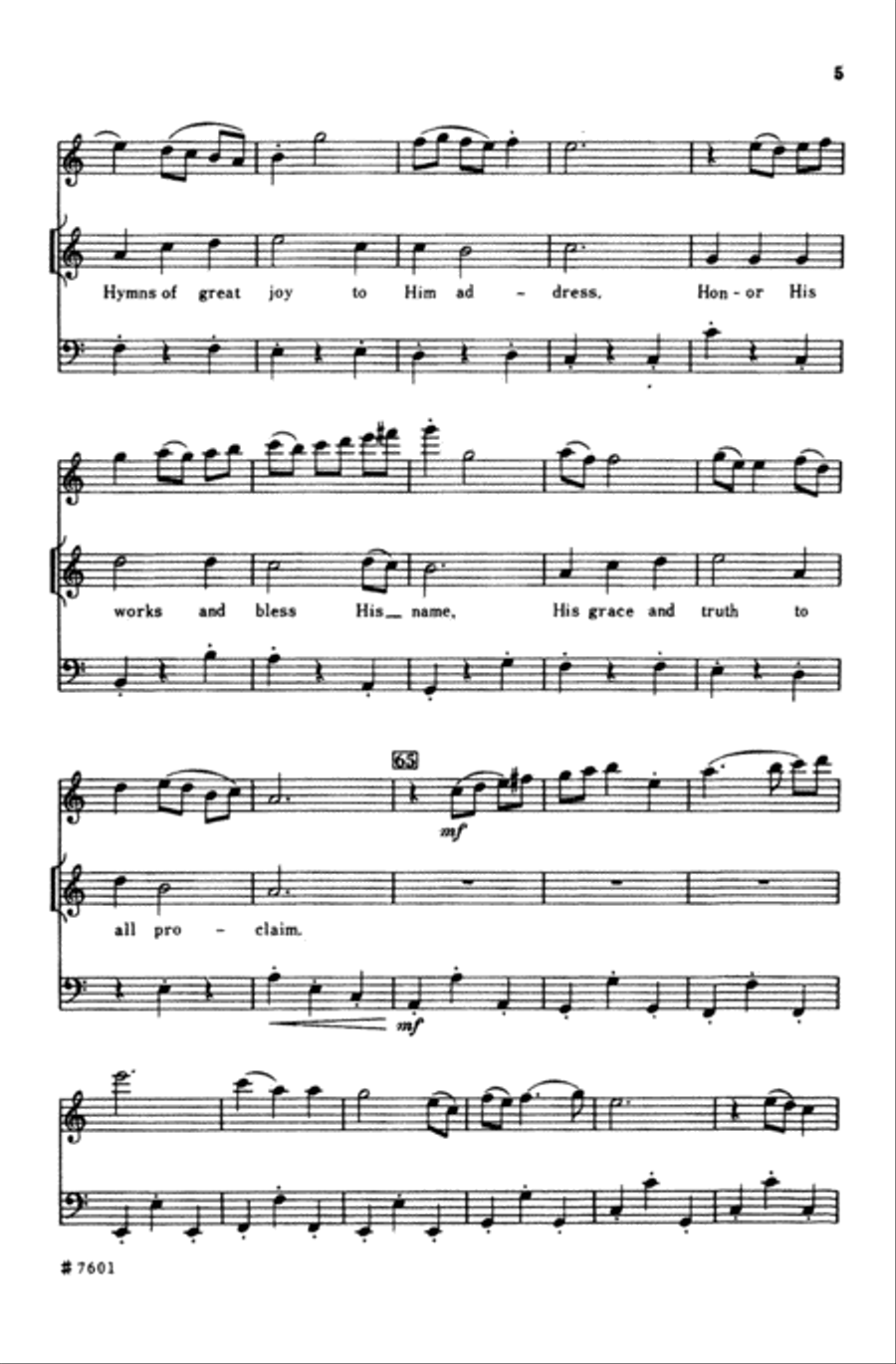 Sing a New Song 4-Part scores gallery preview page 5
