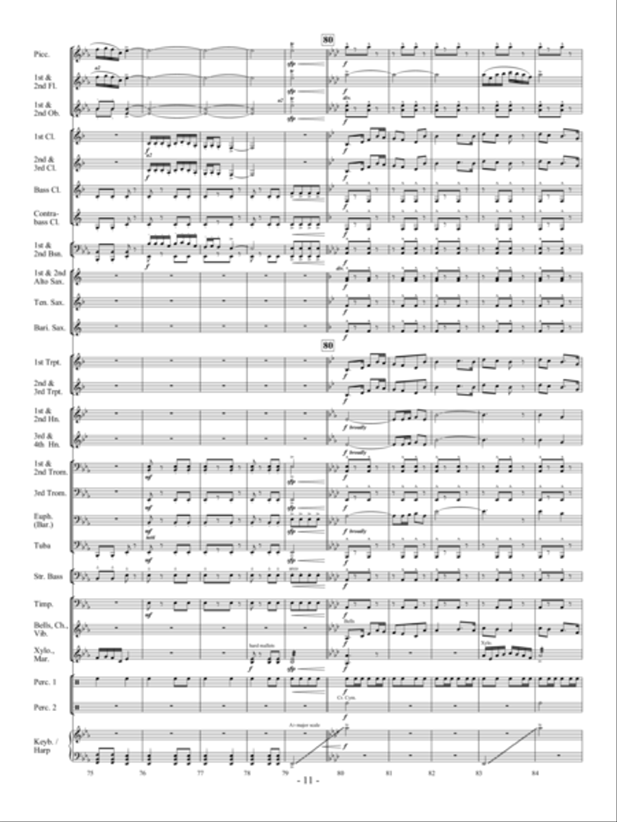 Sea Song Fantasy Sea Song Fantasy Concert Band scores gallery preview page 10
