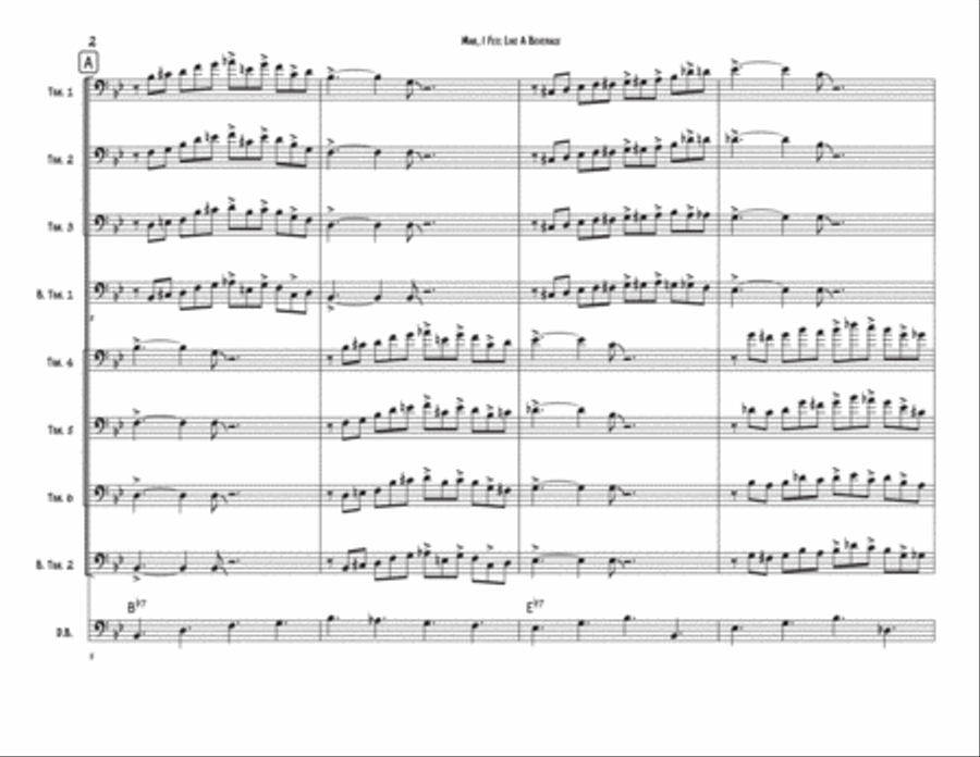 Man, I Feel Like A Beverage Brass Ensemble scores gallery preview page 4
