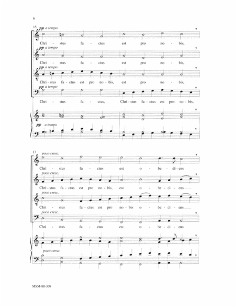 Christus factus est Christus factus est 4-Part scores gallery preview page 4
