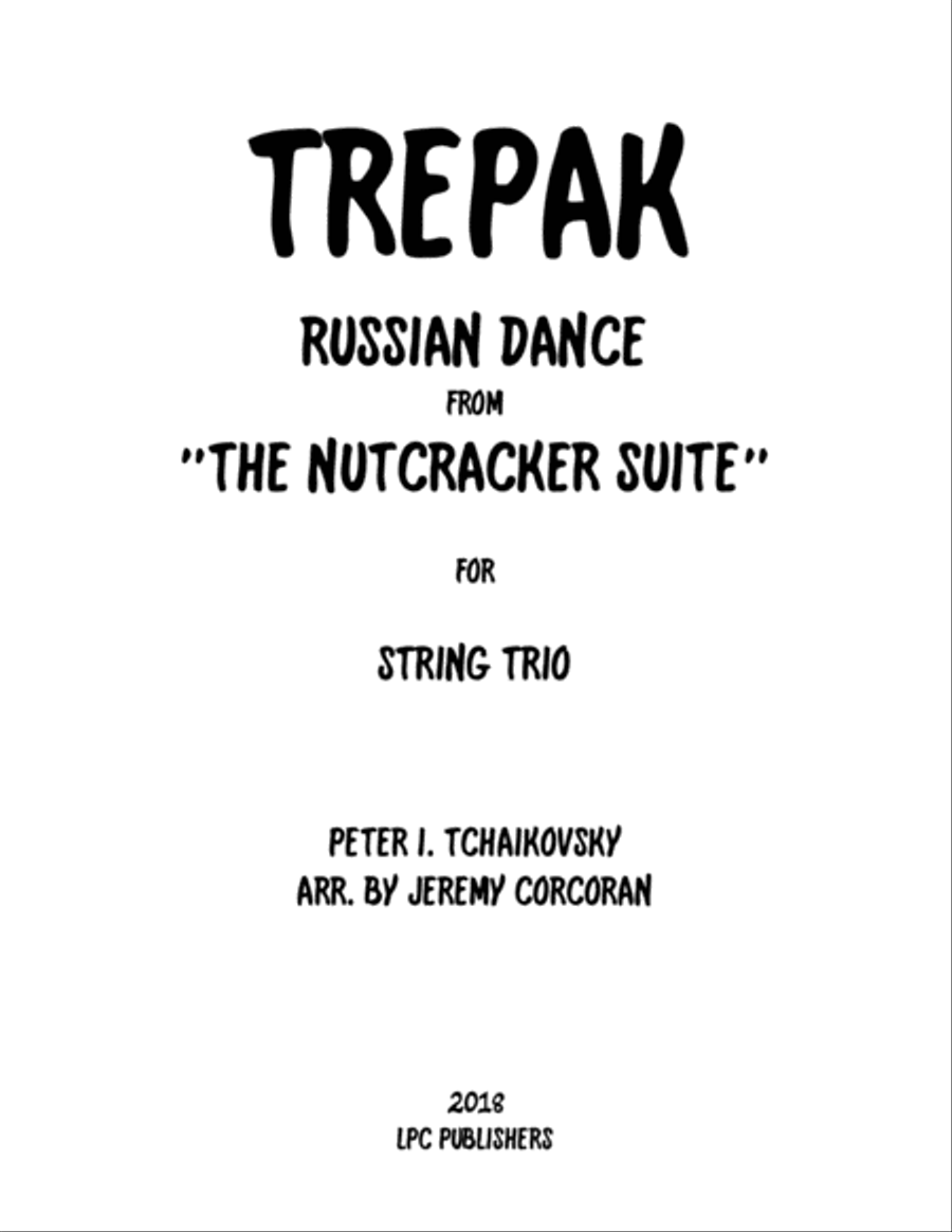 Trepak from The Nutcracker Suite for String Trio String Trio scores gallery preview page 1