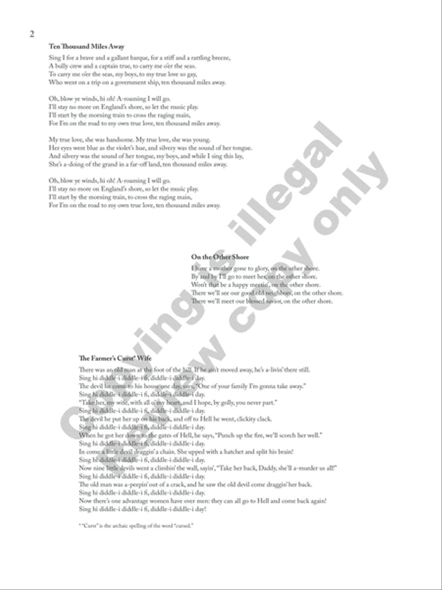 American Folk Set Low Voice scores gallery preview page 24
