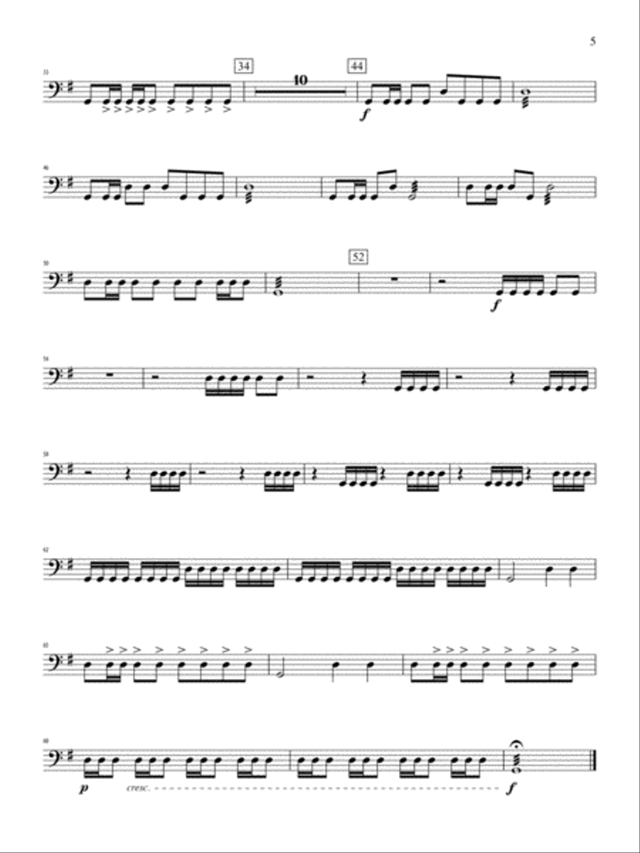 The Anthony J. Cirone Intermediate Percussion Ensemble Collection: 6th Percussion Percussion Ensemble scores gallery preview page 5
