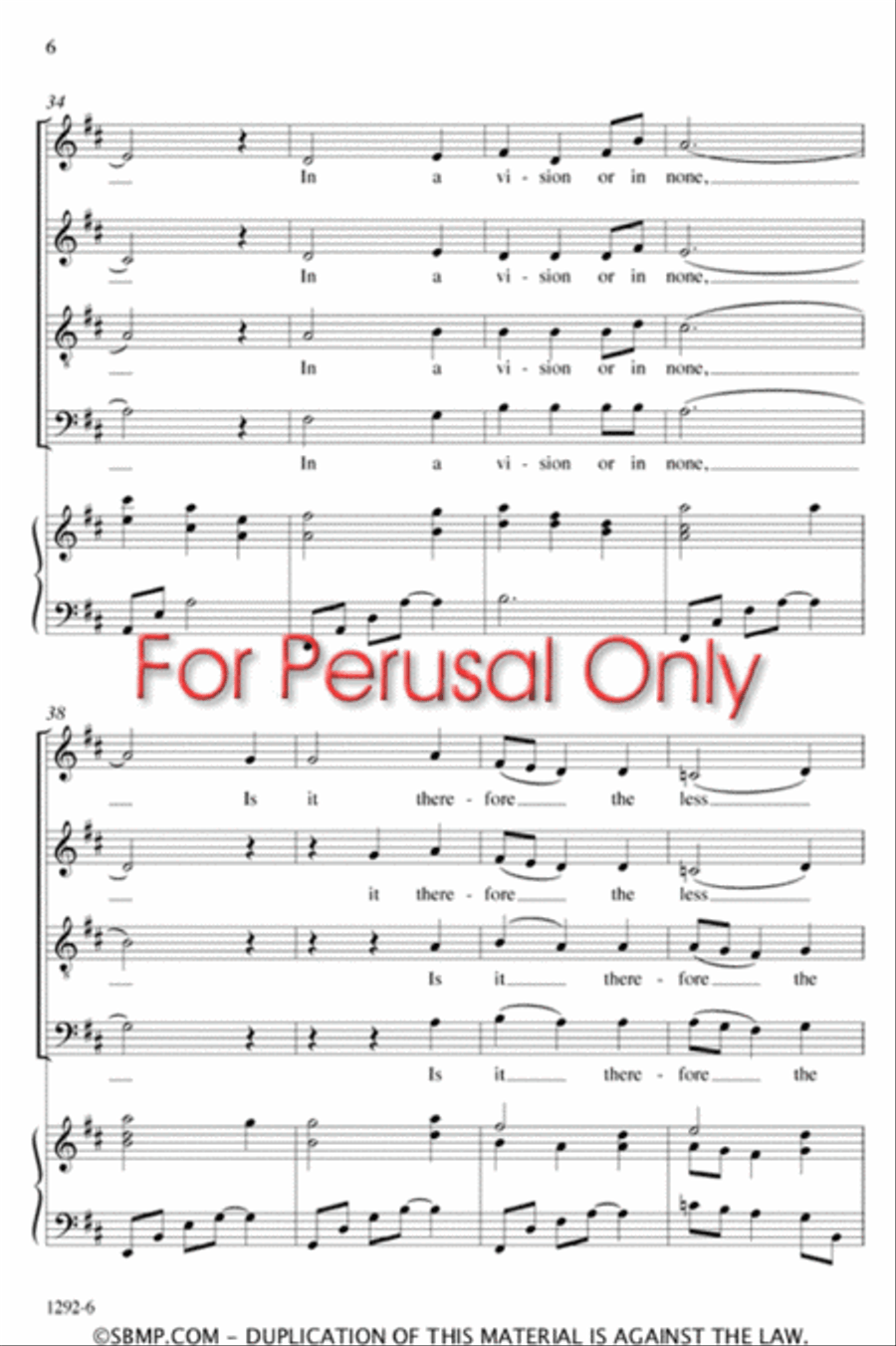 A Dream Within a Dream - SATB Octavo 4-Part scores gallery preview page 5