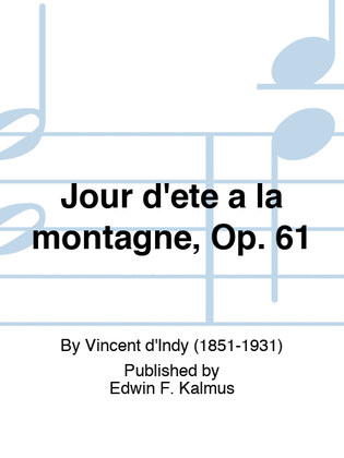 Jour d'ete a la montagne, Op. 61
