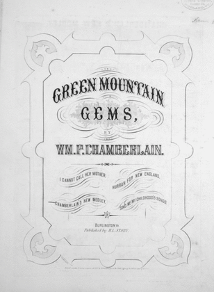 Book cover for Chamberlain's New Medley