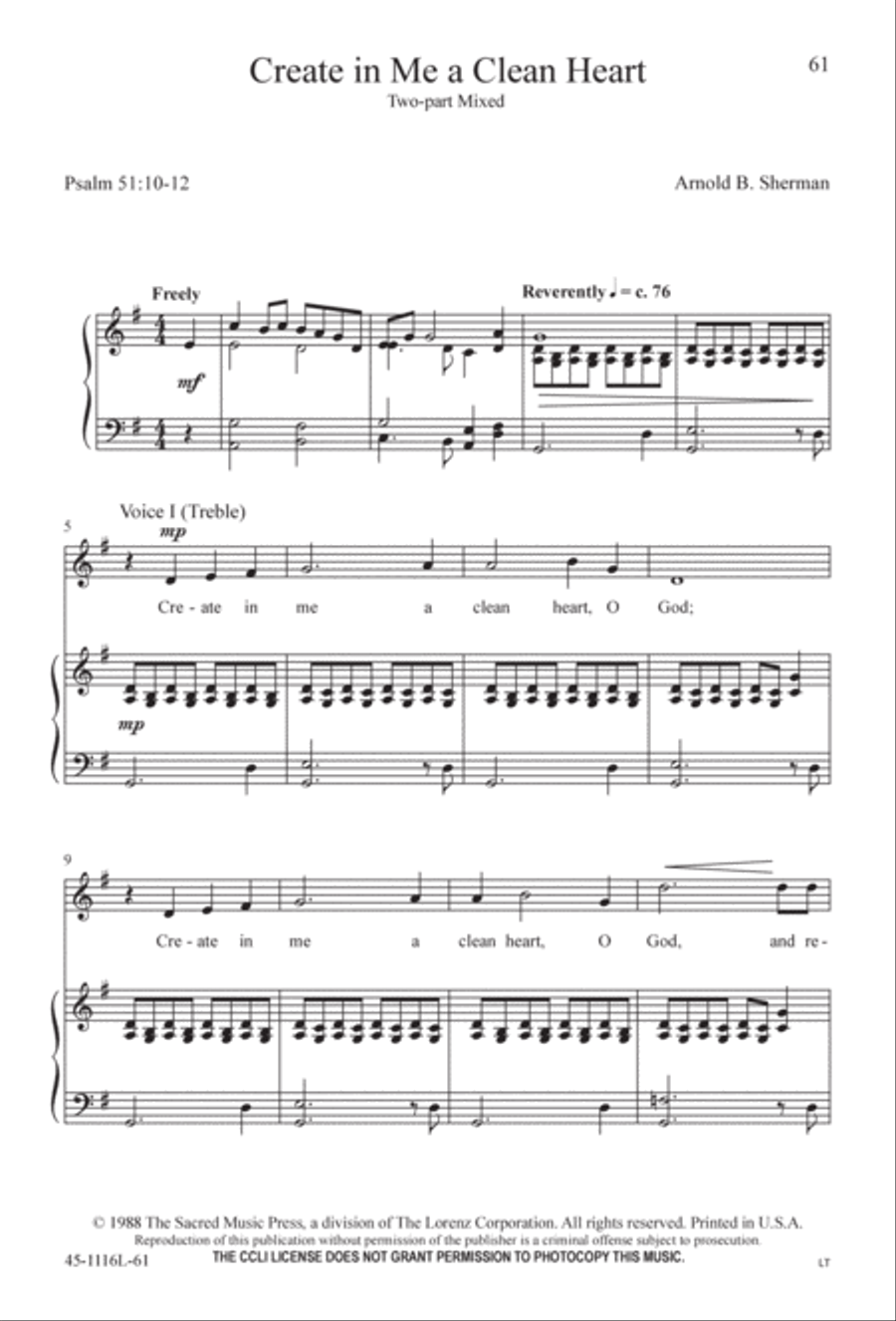 12 Anthems for about 12 Singers 3-Part scores gallery preview page 61