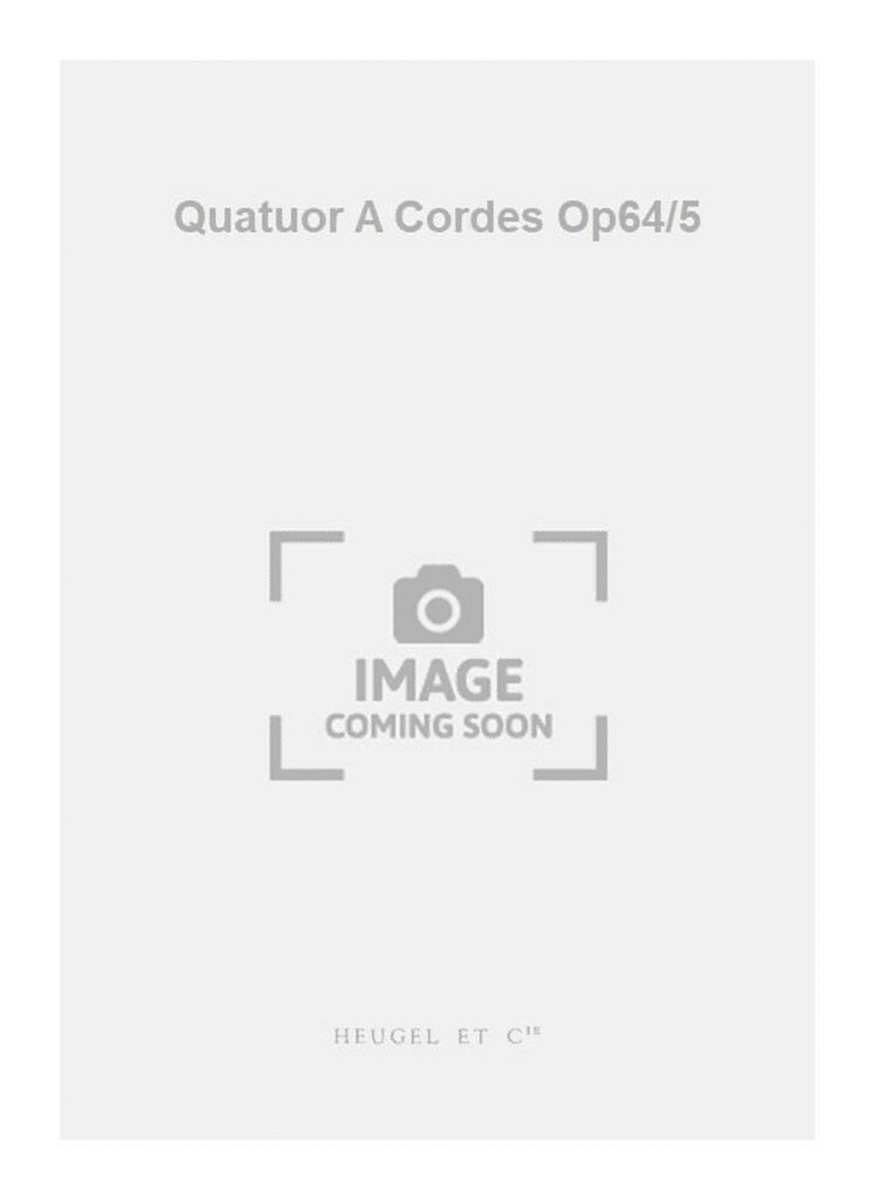 Quatuor A Cordes Op64/5