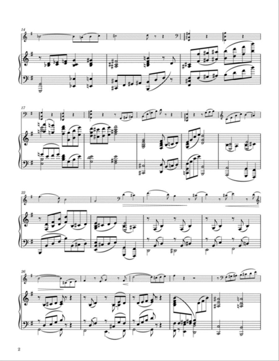 D. Pejačević: Sonata in E minor for Cello and Piano, Op. 35 [1st/2nd Movement] Piano scores gallery preview page 4