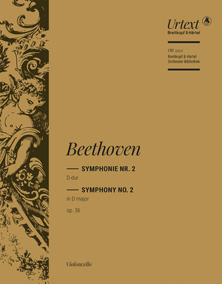 Book cover for Symphony No. 2 in D major Op. 36