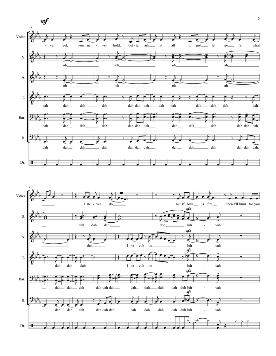 Love Is Fire Divisi scores gallery preview page 5