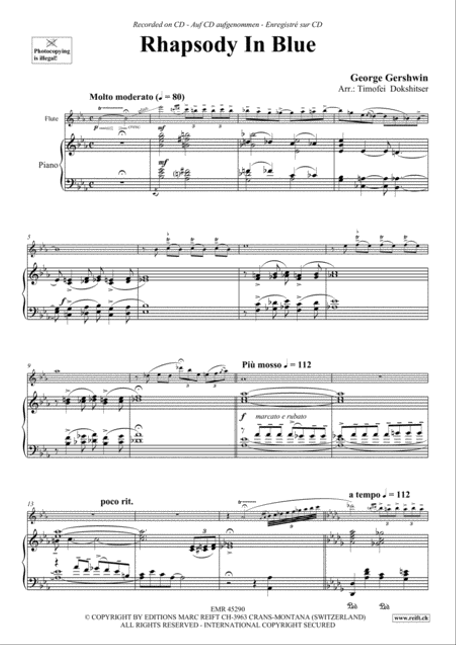 Rhapsody In Blue Rhapsody In Blue Flute Solo scores gallery preview page 6