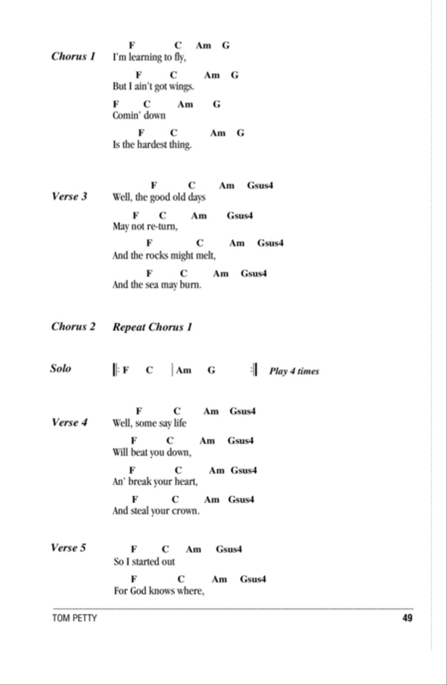 Learning To Fly Learning To Fly Acoustic Guitar scores gallery preview page 2