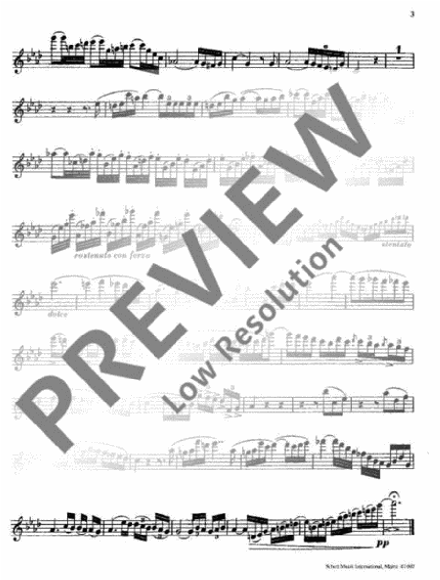 Elégie Ab major Elégie Ab major Flute Solo scores gallery preview page 11