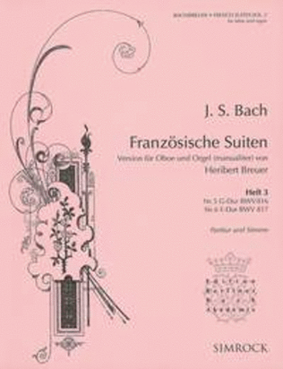 Französische Suiten BWV 816 and 817 Heft 3