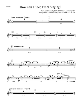 How Can I Keep from Singing (arr. Matt and Adam Podd) - Piccolo