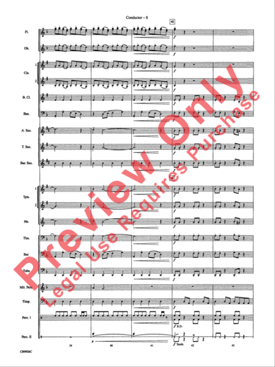 Duel of the Fates Concert Band scores gallery preview page 10