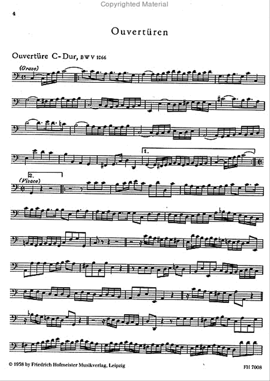 Bach-Studien für tiefe Instrumente (Violoncello, Kontrabass, Fagott) Bassoon scores gallery preview page 3