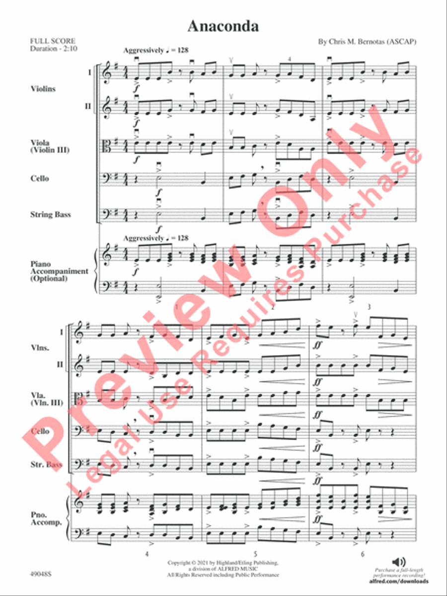 Anaconda String Orchestra scores gallery preview page 4