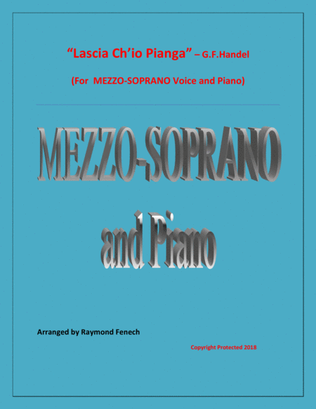 Book cover for Lascia Ch'io Pianga - From Opera 'Rinaldo' - G.F. Handel ( Mezzo-Soprano and Piano)
