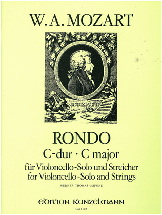 Book cover for Rondo for cello solo and strings